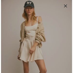 Free People Cream Mini Dress